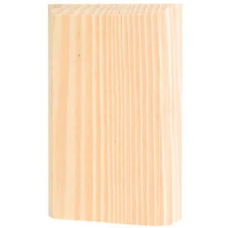 Gan Eden BTB-35-OAK 6 x 3.8 in. Oak Base Trim Block Corner Moulding GA602217